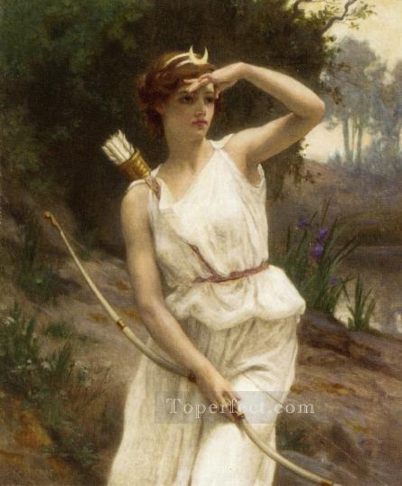 Diana cazando Académico Guillaume Seignac Pintura al óleo